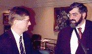 Tom Worthington (left) & Professor Miller (right)